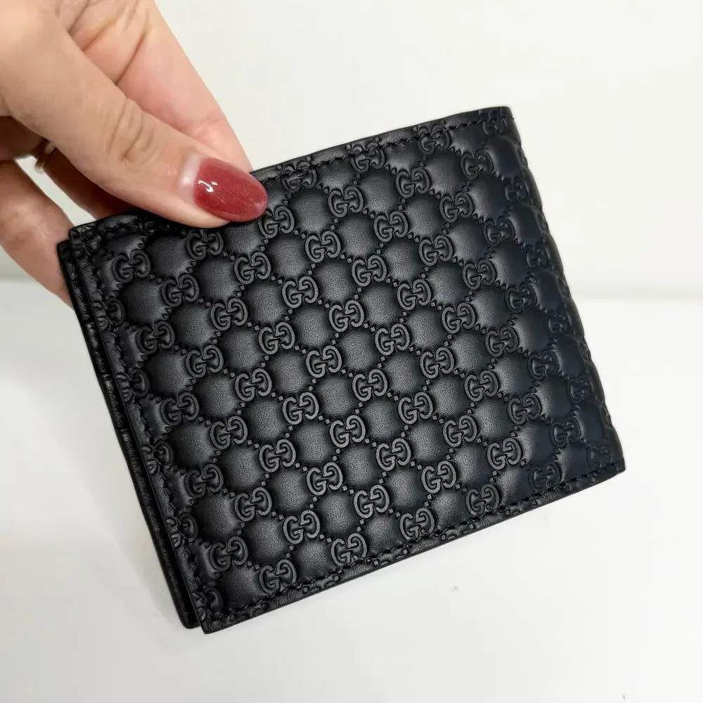 Gucci Microguccissima Black Bifold Wallet